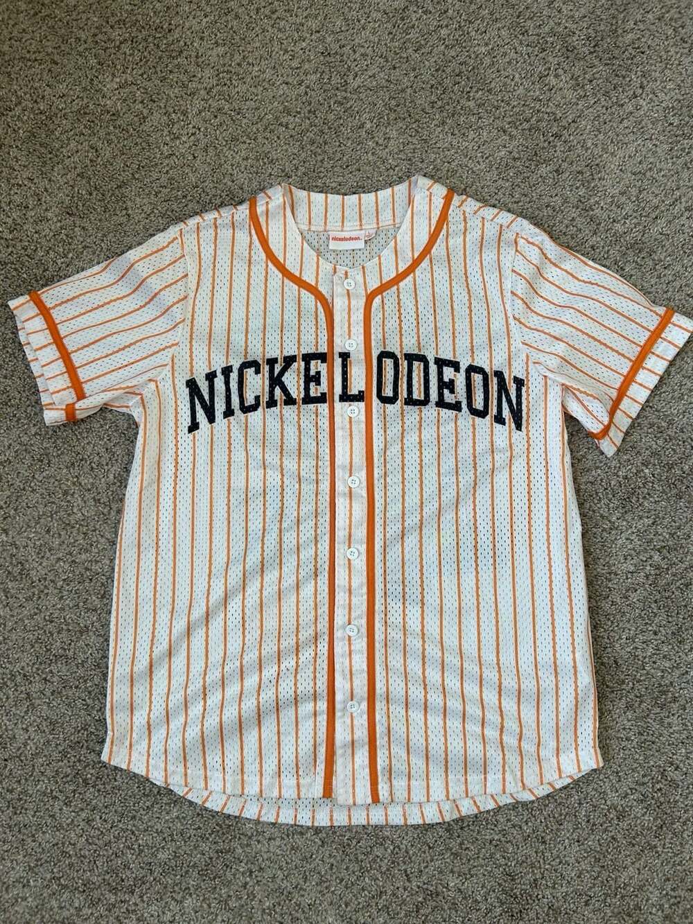 Nickelodeon 90s Baseball Jersey Graphic Rugrats Hey Arnold Ren Stimpy Size L